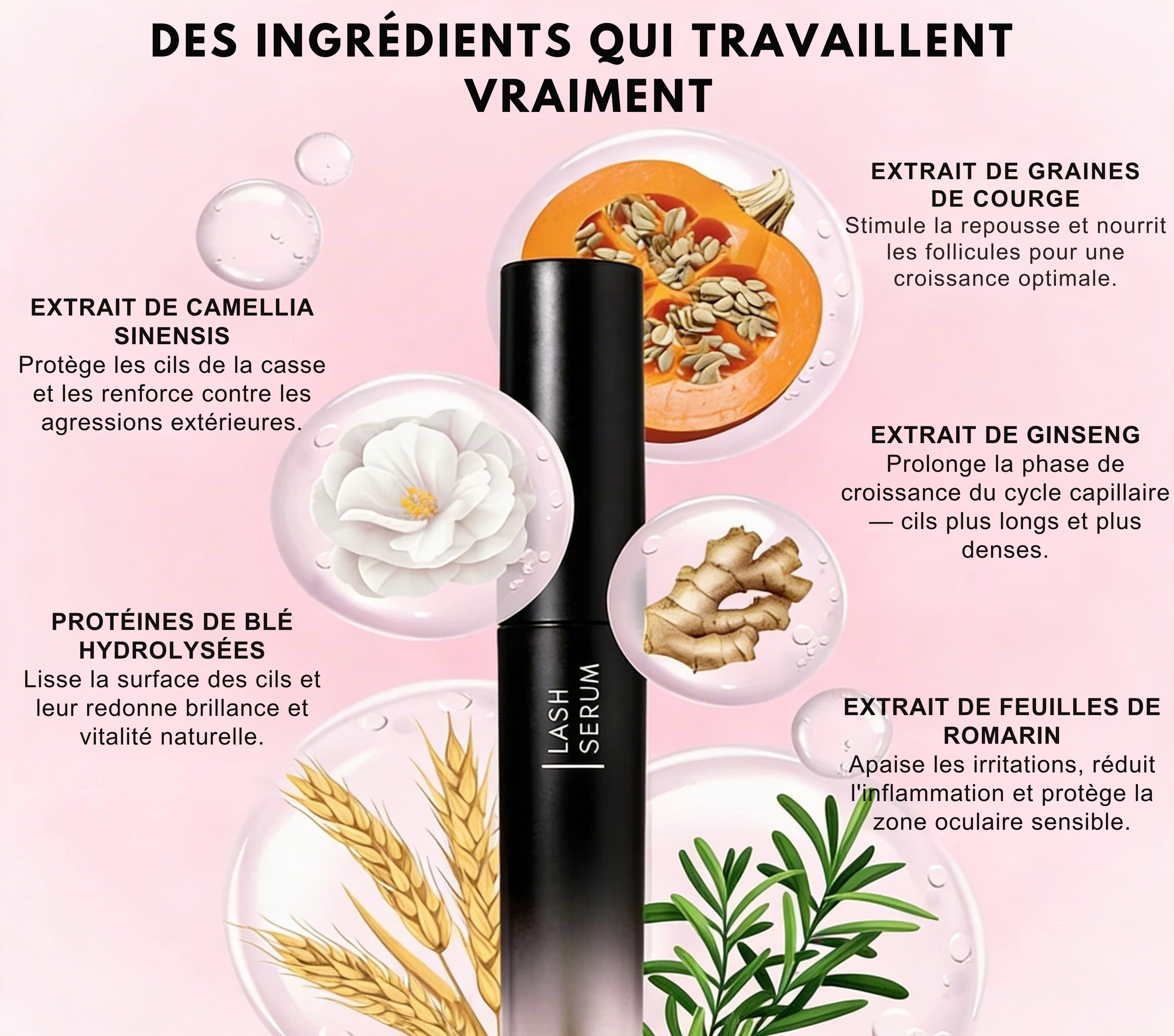 Sérum Pousse-Cils Oraliyne — Sans Hormones Cachées