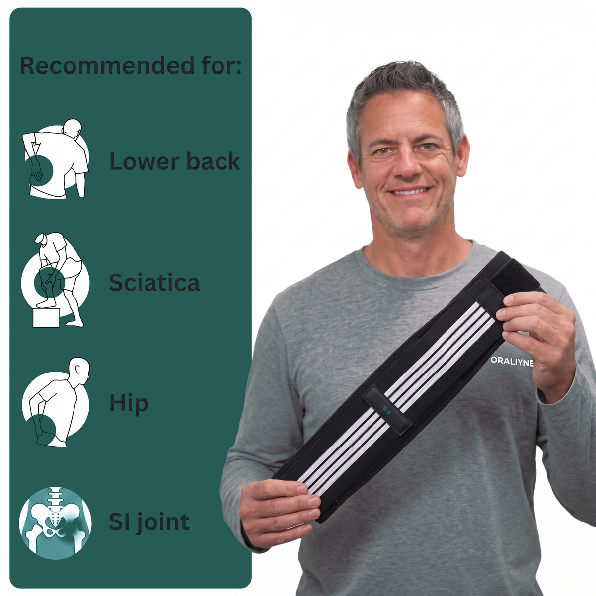 Recommended for SI-joint and lower back pain